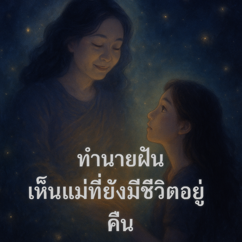 ทำนายฝัน เห็นแม่ที่ยังมีชีวิตอยู่คืน